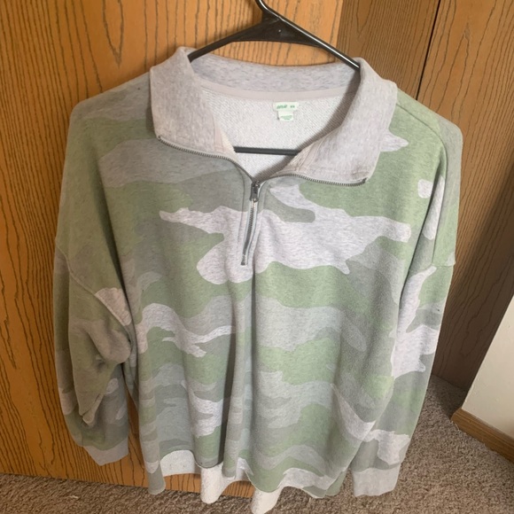 aerie Tops - aerie camo quarter zip